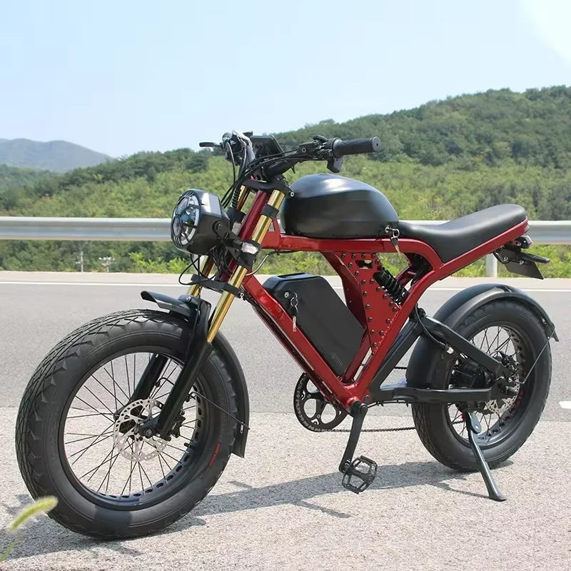 2025 Electric Bicycles for Adults CE Electric Dirt Bike 1500W 52V 55Ah Fatbike High-power Electric Bikes Ebike for Sale