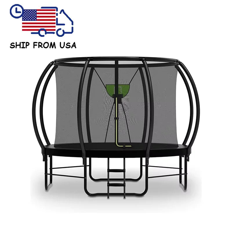 Zoshine Curved Pole Large Trampoline 12/14/16FT Antirust Heavy Duty Trampoline Spot Goods Easy to Assemble CE Certificate