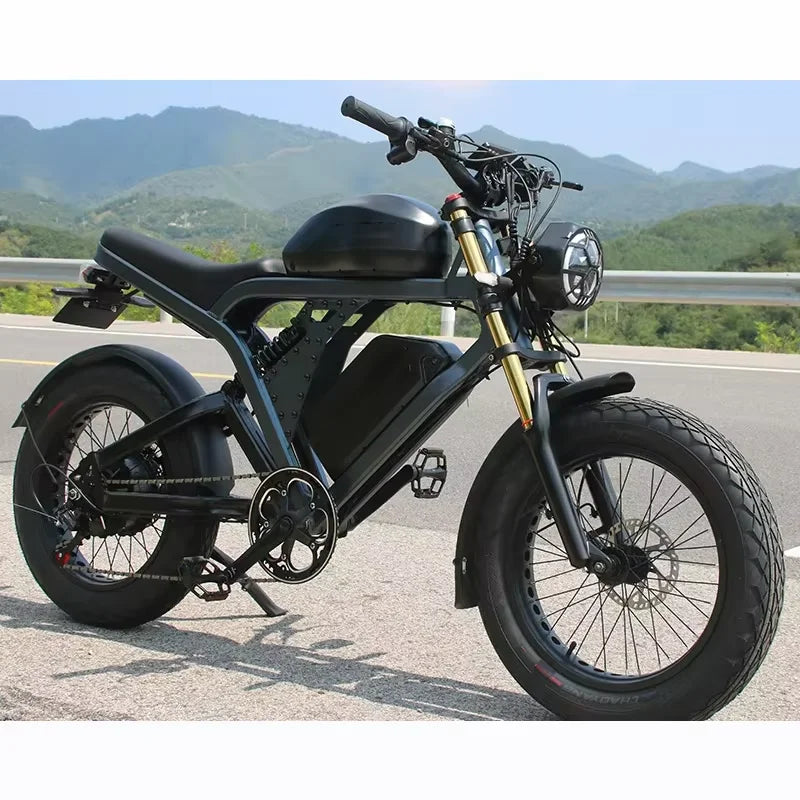 2025 Electric Bicycles for Adults CE Electric Dirt Bike 1500W 52V 55Ah Fatbike High-power Electric Bikes Ebike for Sale
