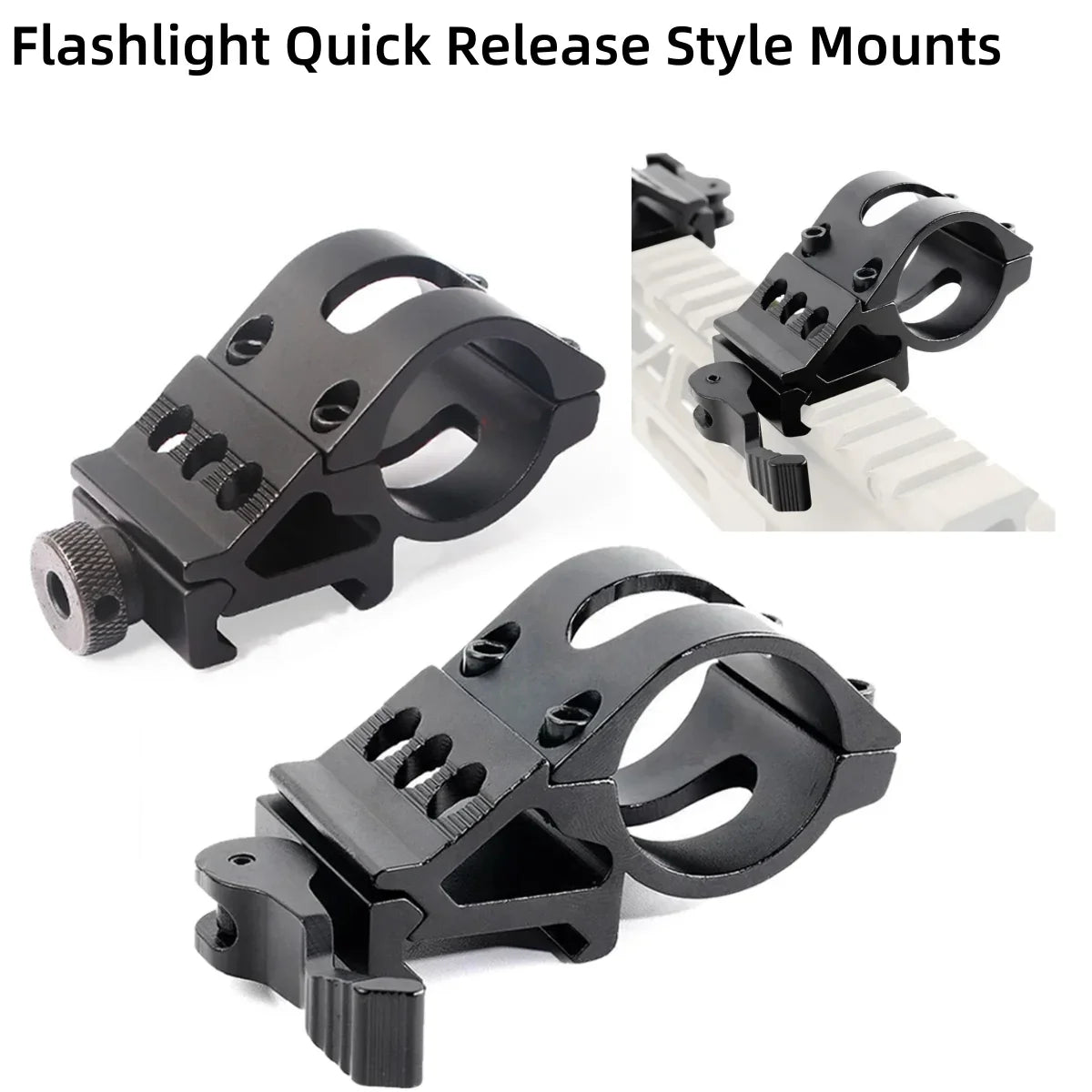 25.4mm Scope Quick Release Offset Flashlight Mount Holder For 20mm Picatinny Rail mount 45 Degree Sight Mount Accessori