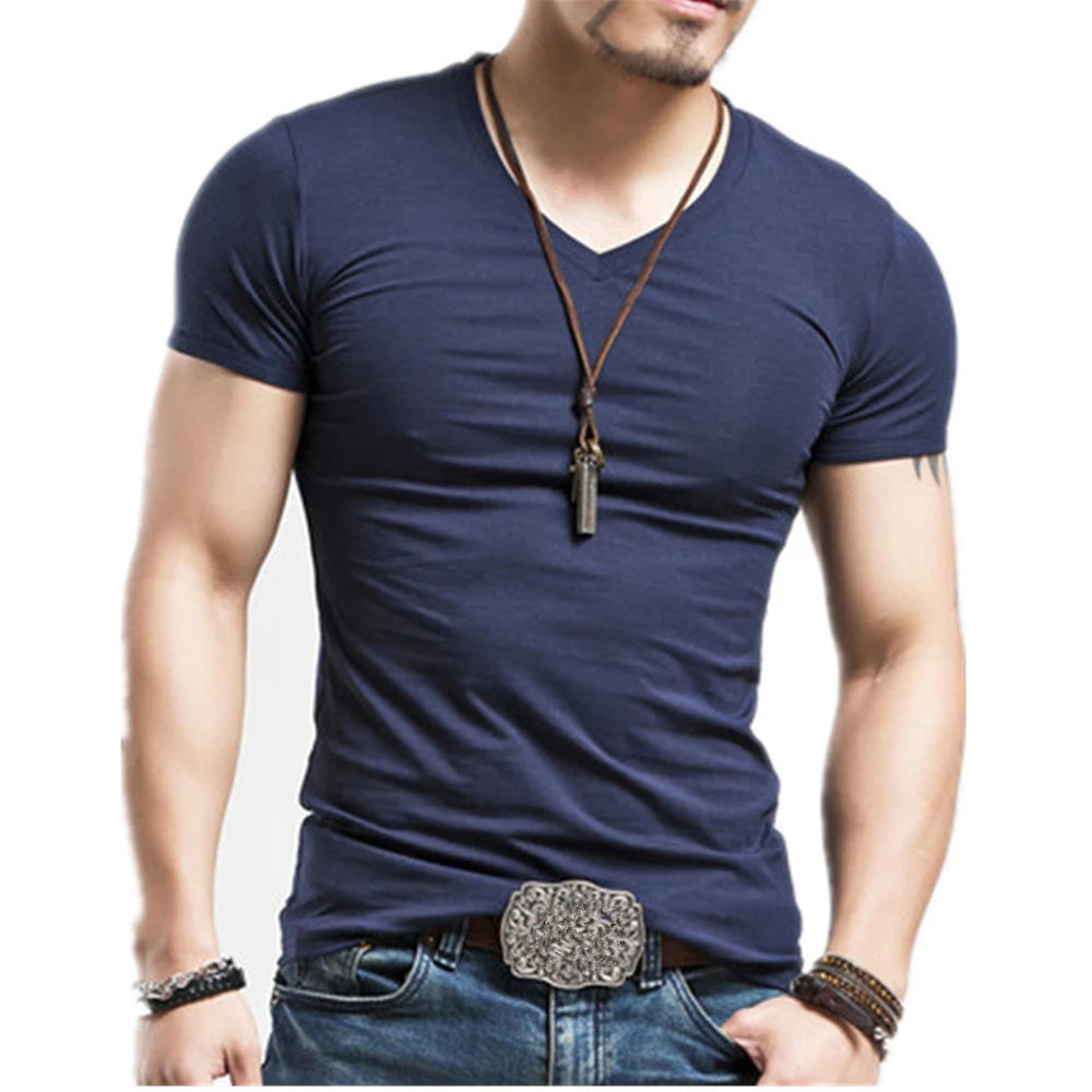 2026 MRMT Brand New Men T Shirt 10 colors Fitness Mens T-shirts V neck Man T-shirt For Male Clothing Tshirts S-5XL Tops Tees