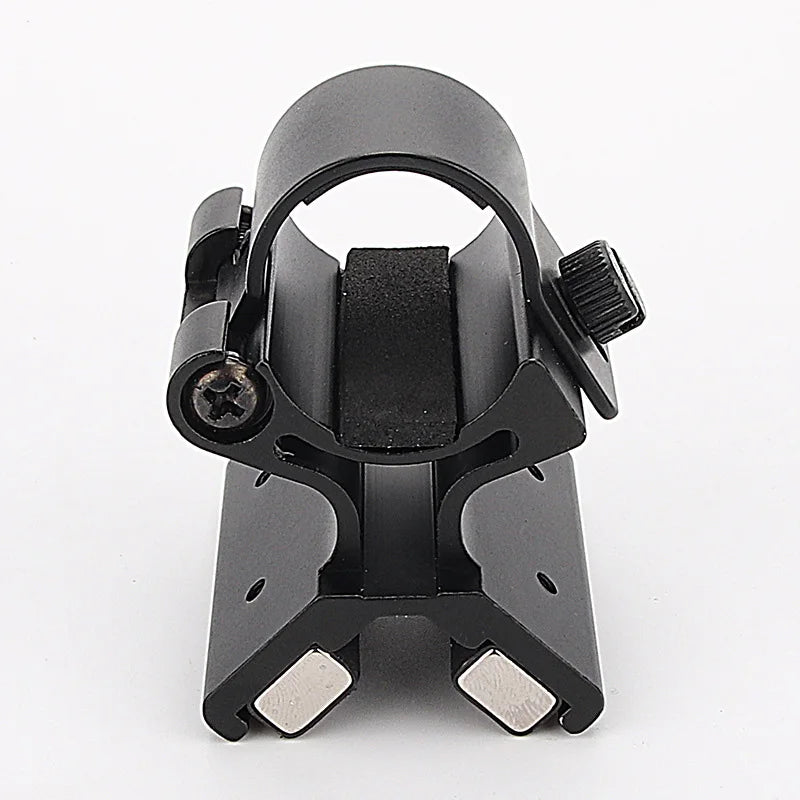 Magnetic Flashlight Clip Quick Release Bracket 20mm Picatinny Rail Strong Magnet Direct Suction Fixed Holder for Hunt Riflescope