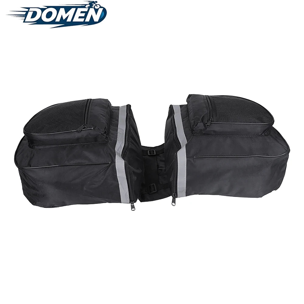 DOMEN Bicycle Rear Seat Bag Large Capacity Waterproof Double Side Pannier Bag Bicycle Rear Seat Tail Bag Bike Accessories